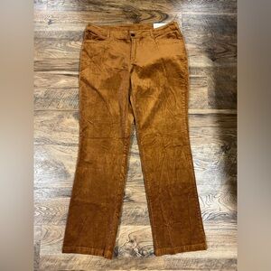 Christopher & Banks Barely Boot Shaped Fit Mid-Rise Corduroy Pants Size 14 New